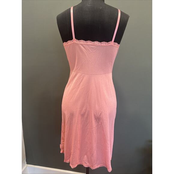 Vintage Vanity Fair Slip Nightie Chemise Excellent Cond. Pink Sz 34 Lace Trim - Picture 3 of 6